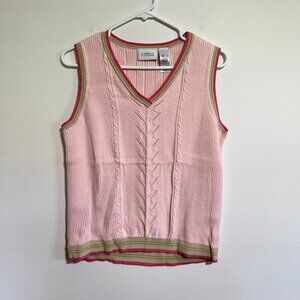 EUC Vintage 100% cotton Liz Claiborne LizGolf Vest, Large